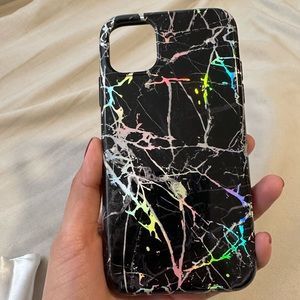 Velvet caviar rainbow marble Case (iPhone 11)